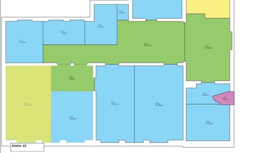 plattegrond ruimte 22